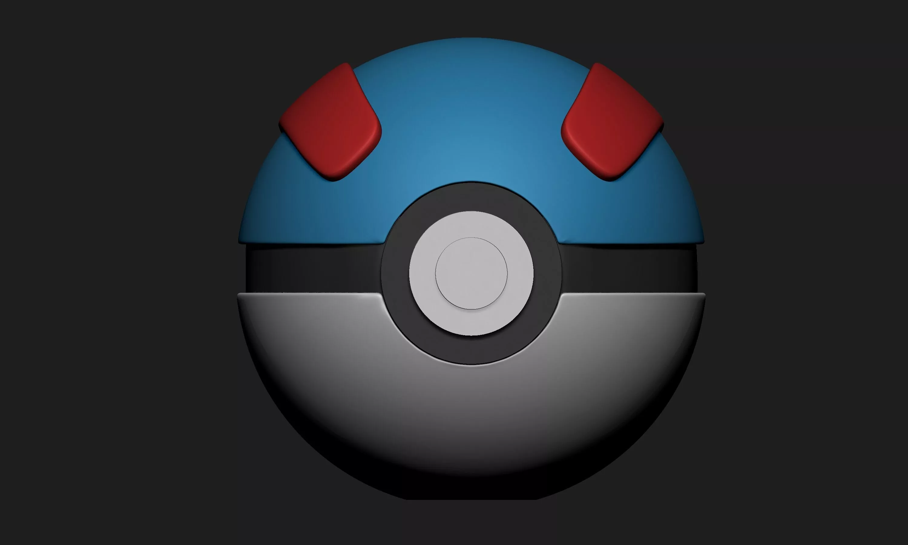 Pokemon Greatball Free 3D print model