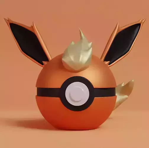 Pokemon Flareon Pokeball 