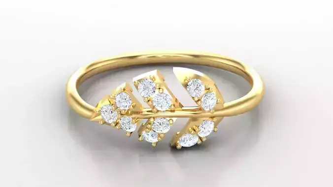 Women Diamond Solitaire V4   SLT 174 3D print model