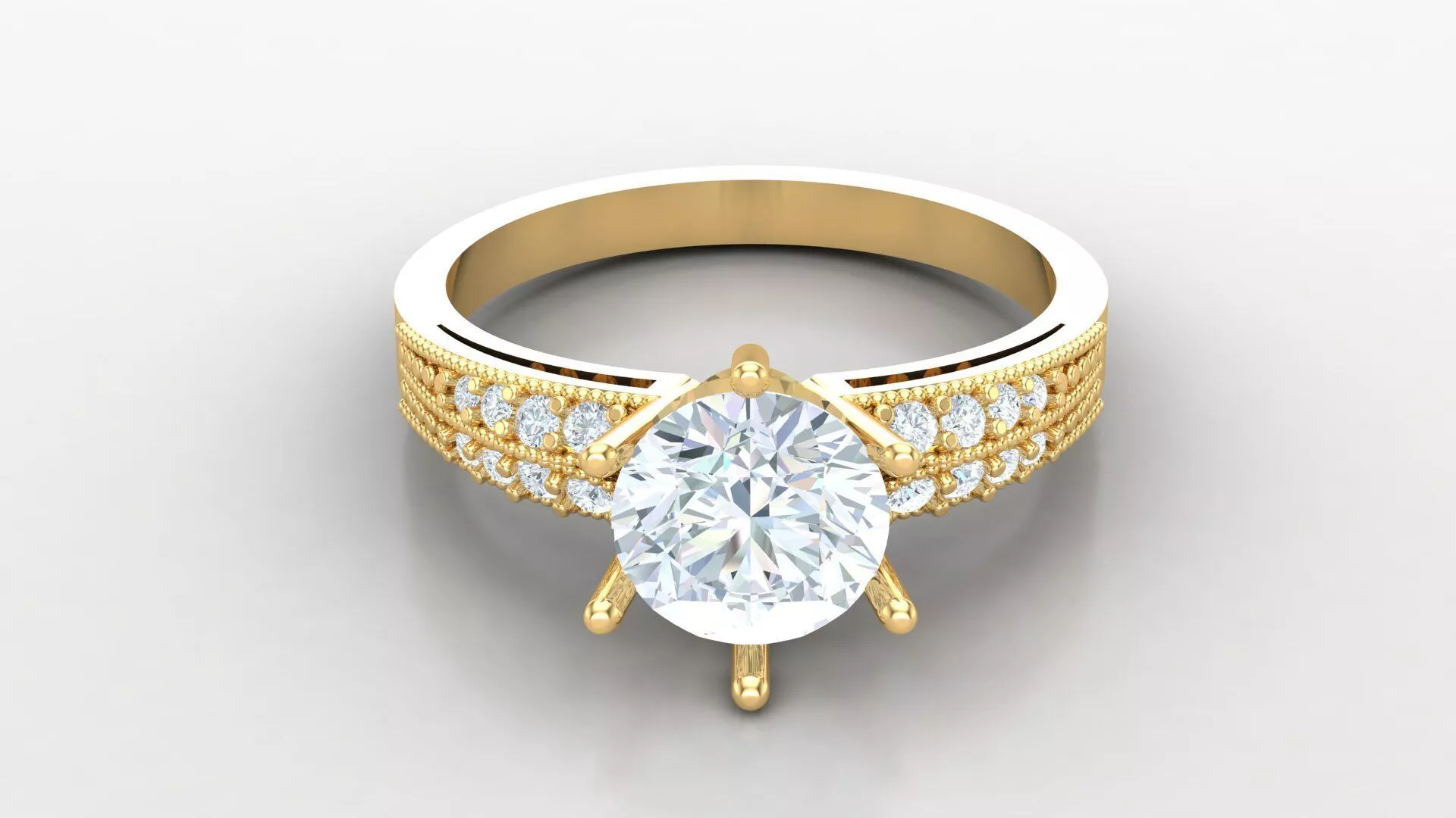 Women Diamond Solitaire V4 SLT 160 3D print model