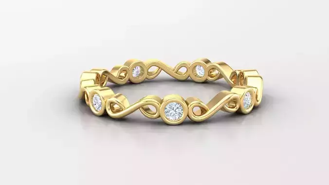 Women Diamond Solitaire V4   SLT 158 3D print model