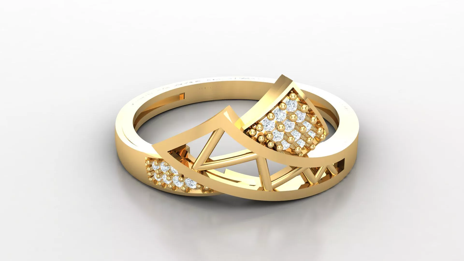 Women Diamond Solitaire V4 SLT 154 3D print model