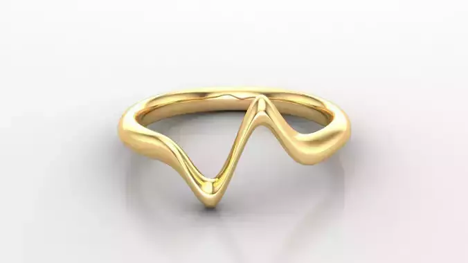 Women Diamond Solitaire V4  SLT 152 3D print model