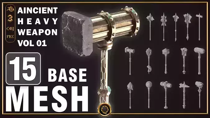 15Weapon base mesh vol 01