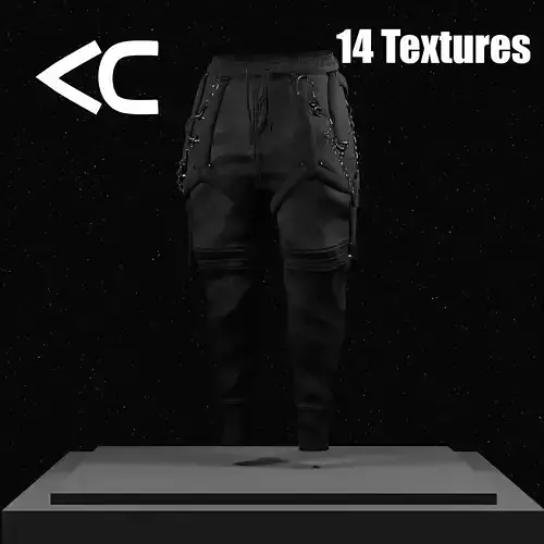 Mythic Drop-crotch Joggers by KC Low-poly 3D model