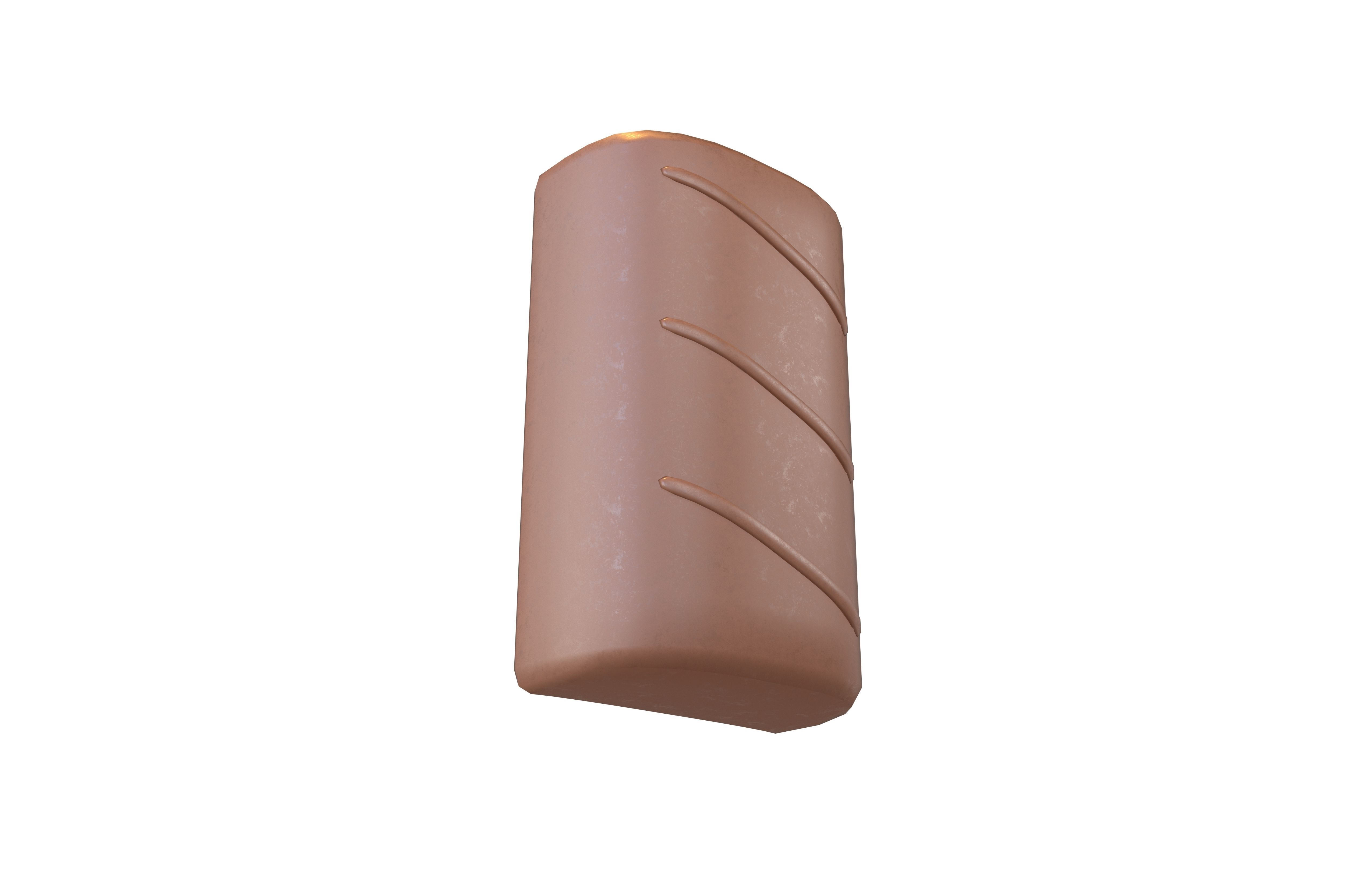 Rectangle Shape Chocolate V1 002 Low-poly 3D model_3