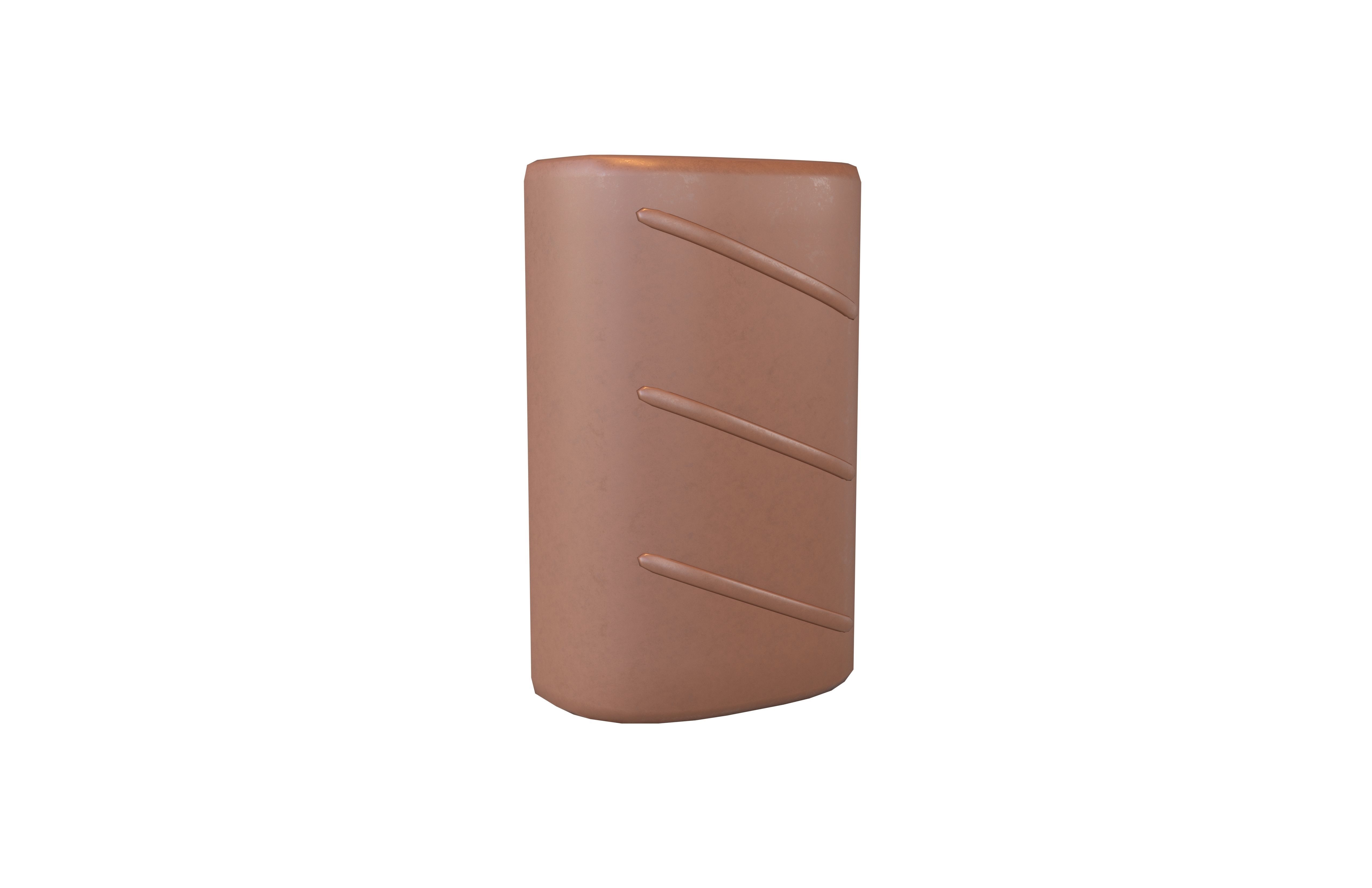 Rectangle Shape Chocolate V1 002 Low-poly 3D model_1