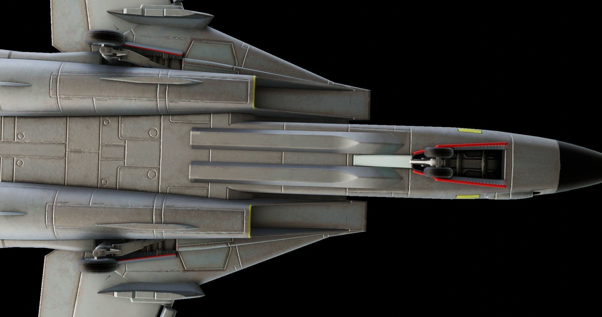 Grumman F-14 Tomcat US Fighter Jet Low-poly 3D model_9