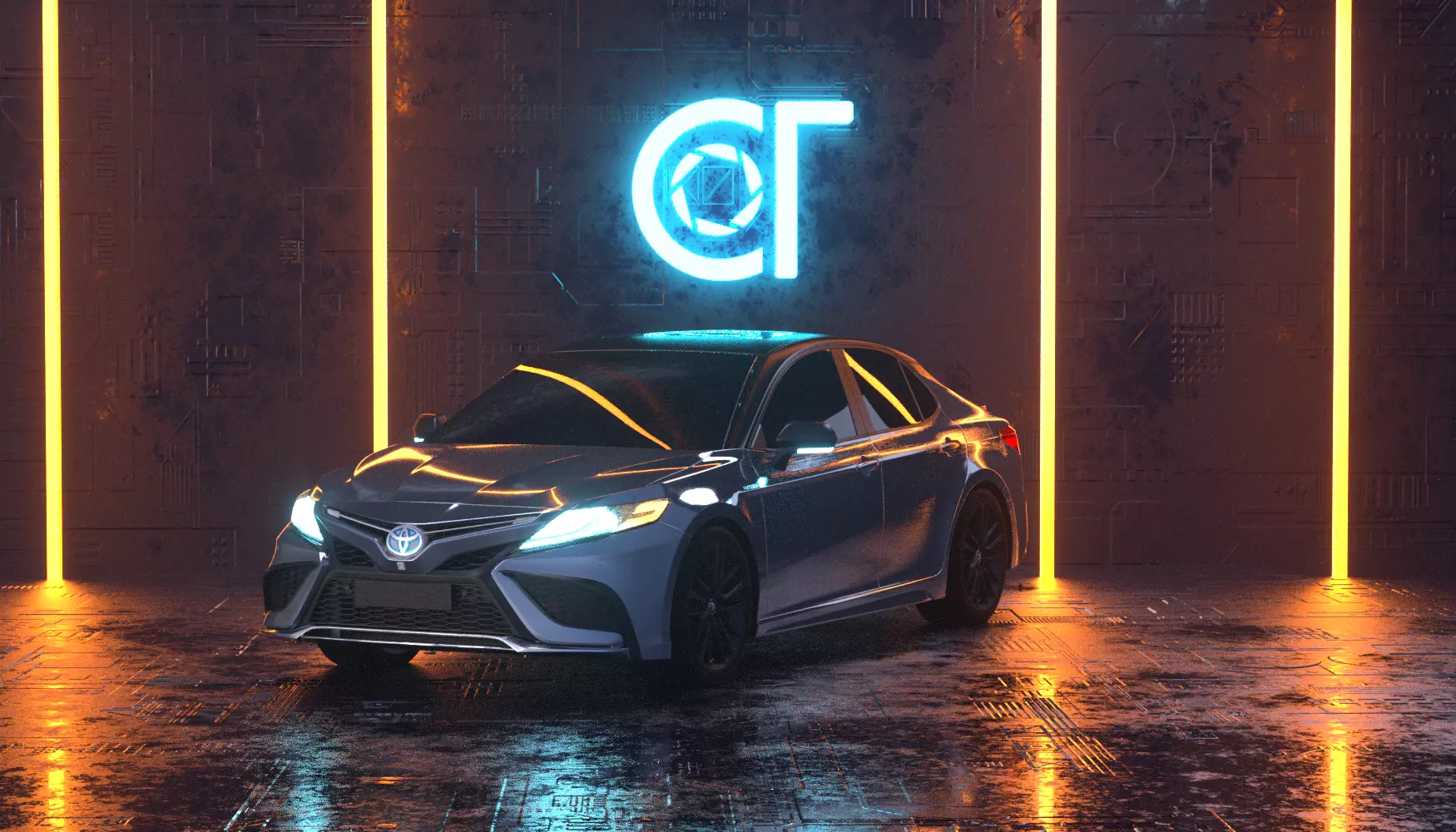 Toyota camry xse 2021 3D model_0