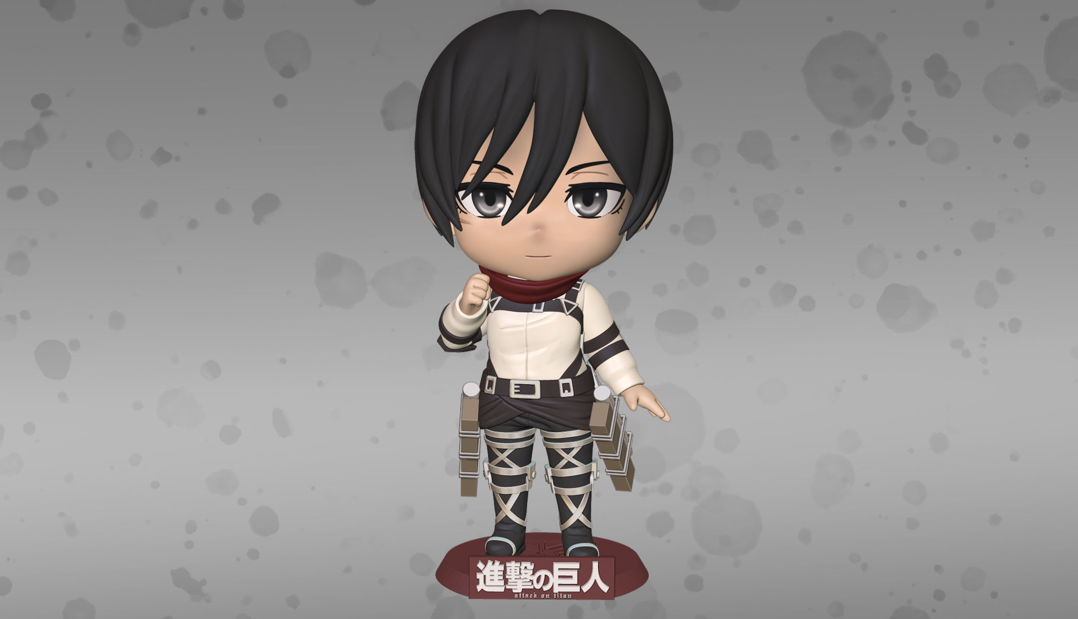 Mikasa Shingeki no kyojin 3D print model_13