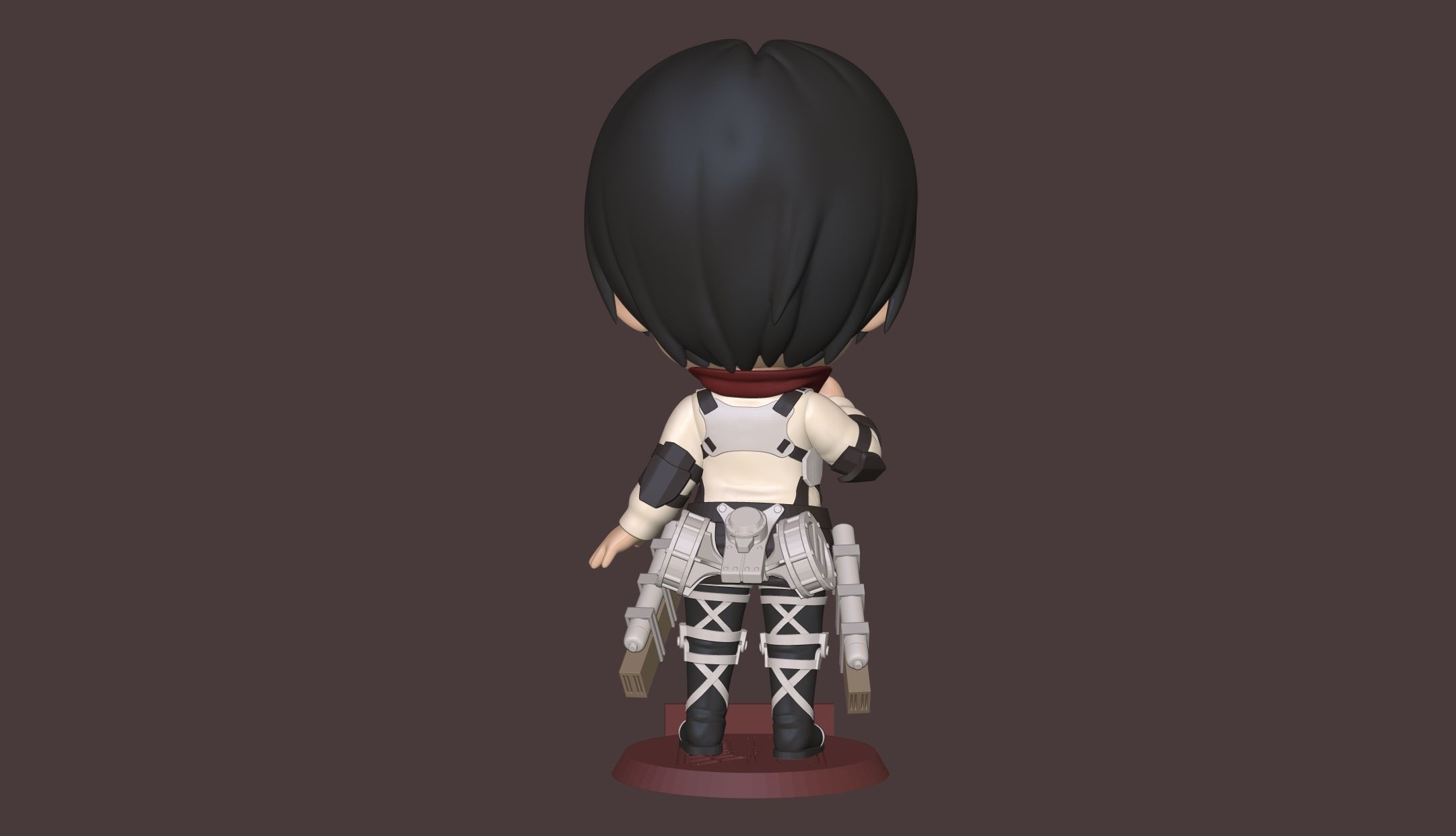 Mikasa Shingeki no kyojin 3D print model_9