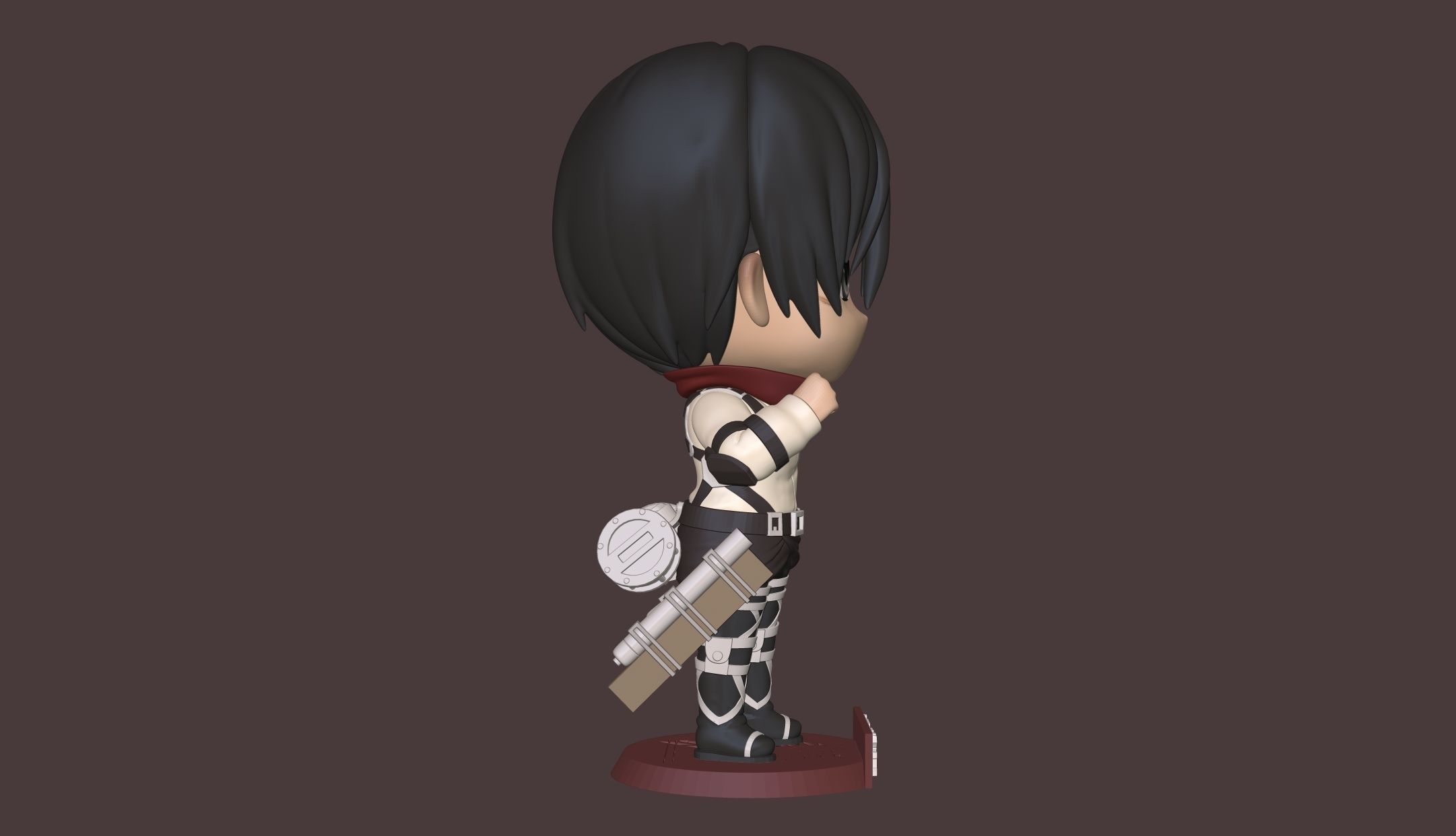 Mikasa Shingeki no kyojin 3D print model_11