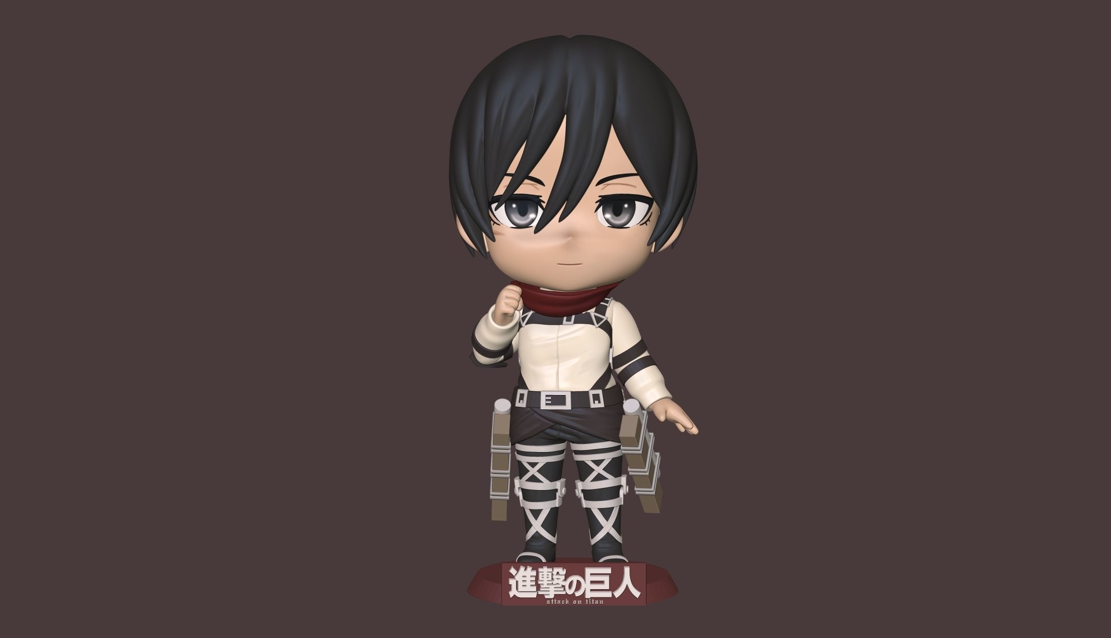 Mikasa Shingeki no kyojin 3D print model_5