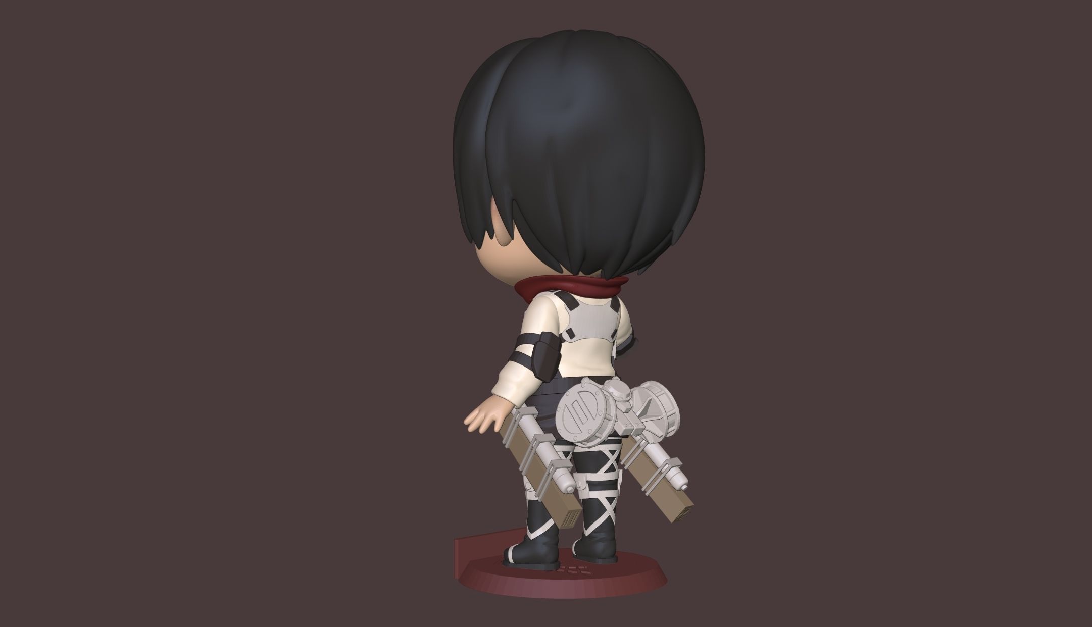 Mikasa Shingeki no kyojin 3D print model_8