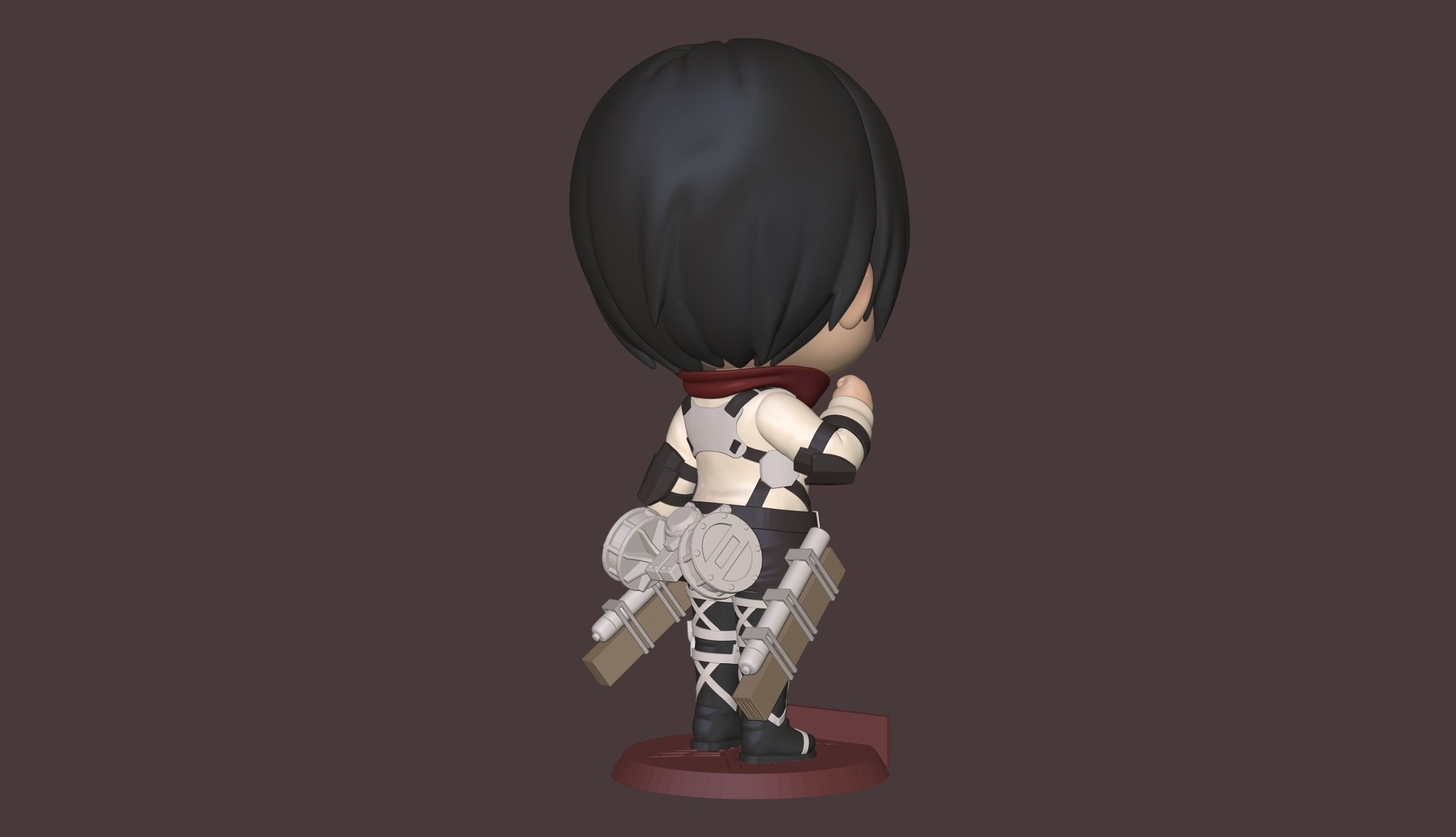Mikasa Shingeki no kyojin 3D print model_10