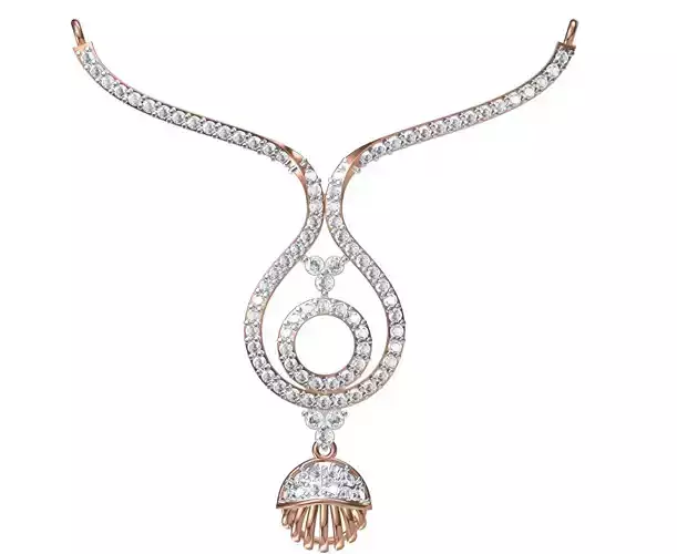Women Pendant Necklace STL JCD Details
