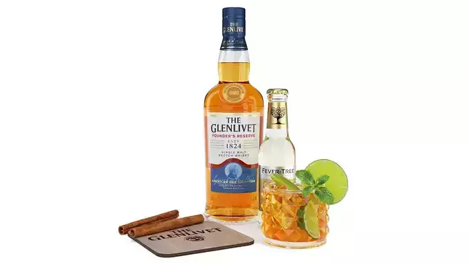 Whiskey Set Still Life