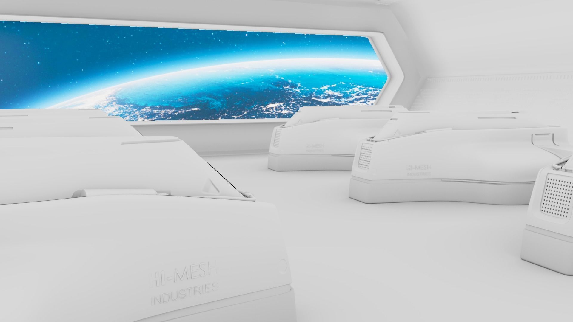 Hi Mesh  Industries Scifi Model 3D model_7