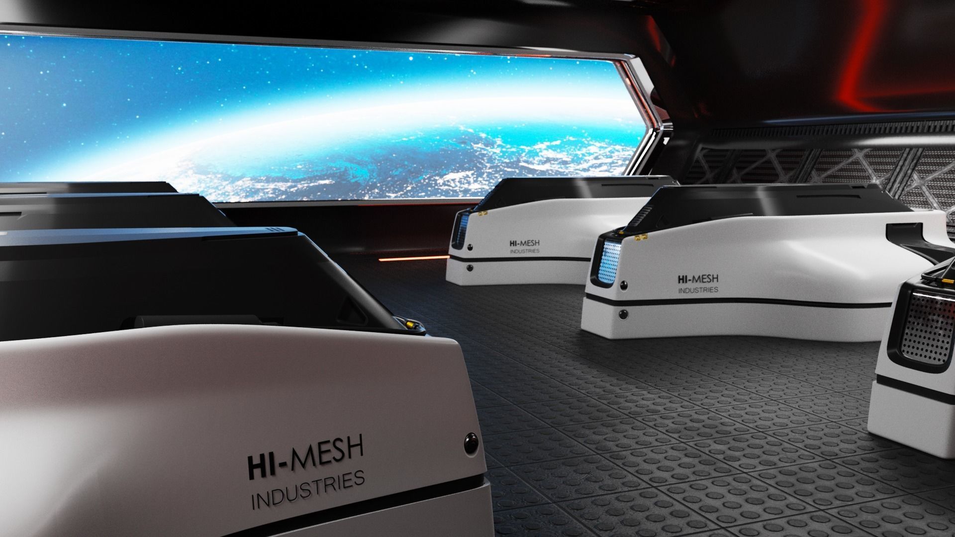 Hi Mesh  Industries Scifi Model 3D model_6