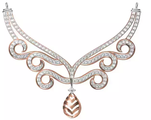 Women Pendant Necklace STL JCD Details