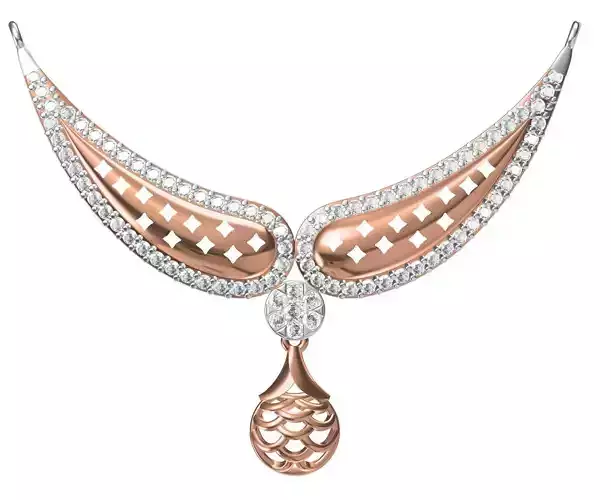 Women Pendant Necklace STL JCD Details