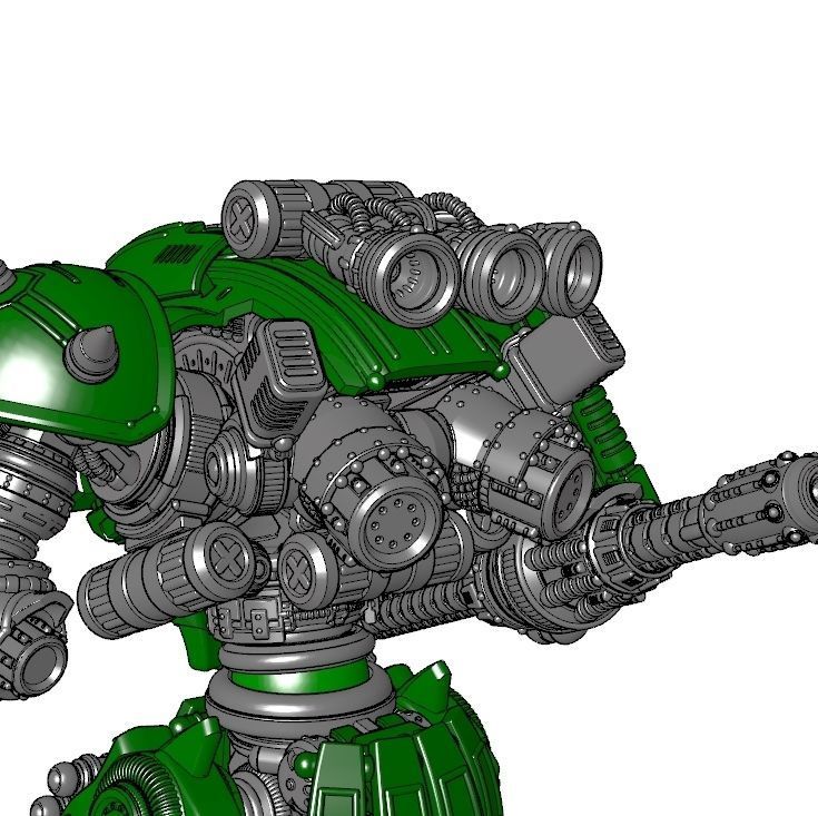 Rebellious Orbital Colony Cavalier-28mm Orbital Assault Mech 3D print model_7