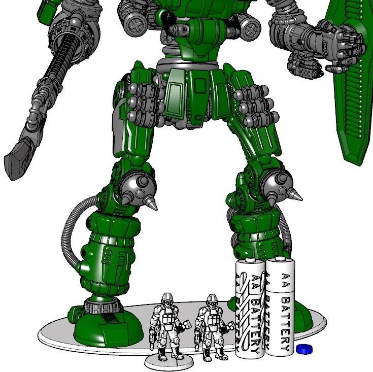 Rebellious Orbital Colony Cavalier-28mm Orbital Assault Mech 3D print model_19