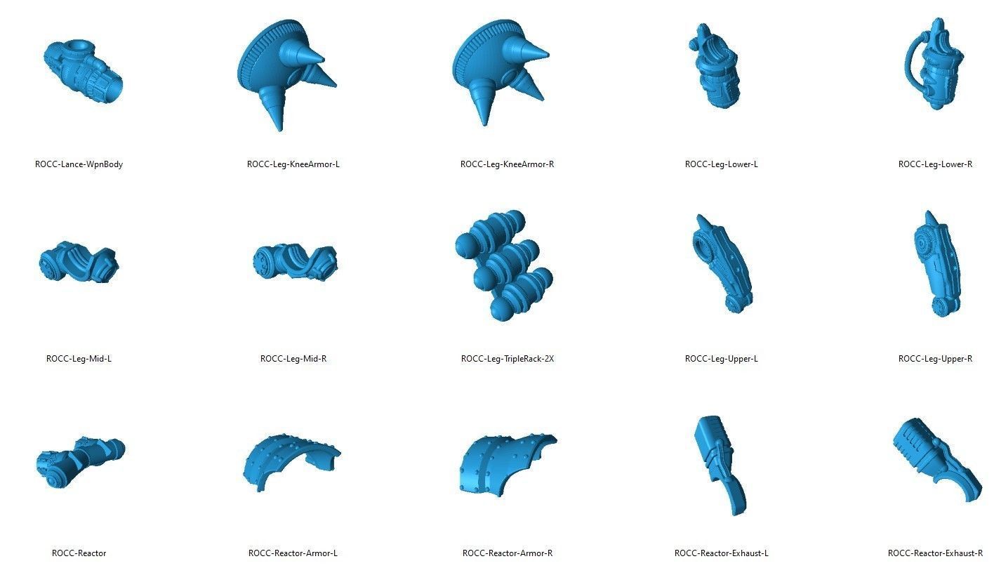 Rebellious Orbital Colony Cavalier-28mm Orbital Assault Mech 3D print model_30