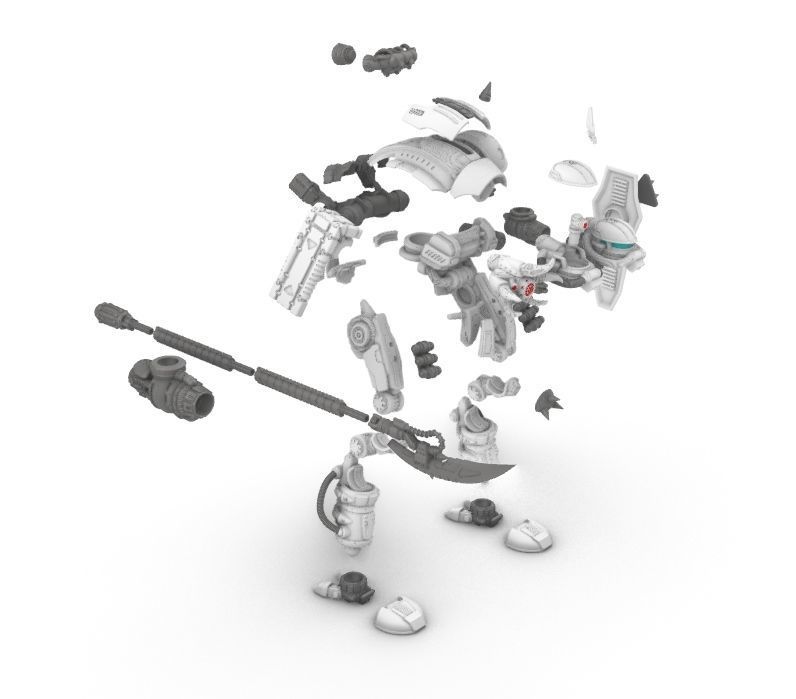 Rebellious Orbital Colony Cavalier-28mm Orbital Assault Mech 3D print model_11