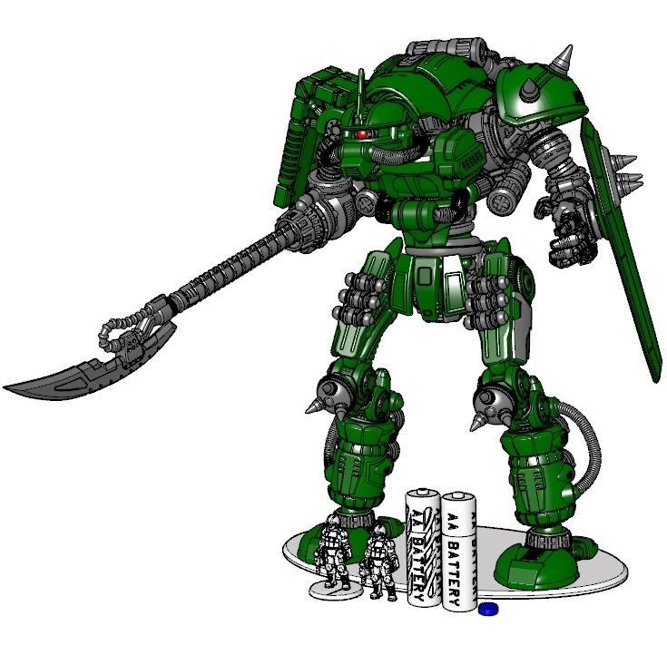 Rebellious Orbital Colony Cavalier-28mm Orbital Assault Mech 3D print model_1