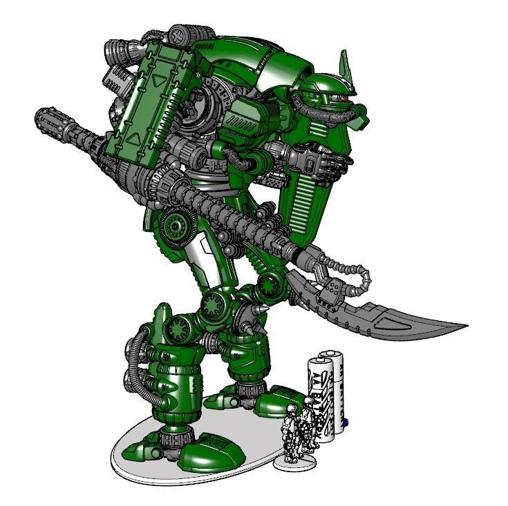 Rebellious Orbital Colony Cavalier-28mm Orbital Assault Mech 3D print model_14