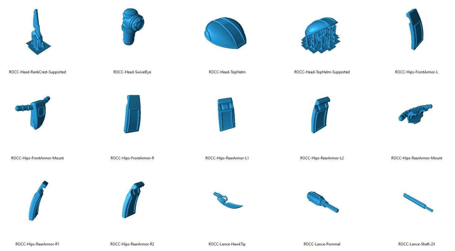 Rebellious Orbital Colony Cavalier-28mm Orbital Assault Mech 3D print model_29