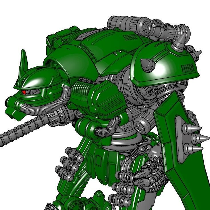 Rebellious Orbital Colony Cavalier-28mm Orbital Assault Mech 3D print model_12