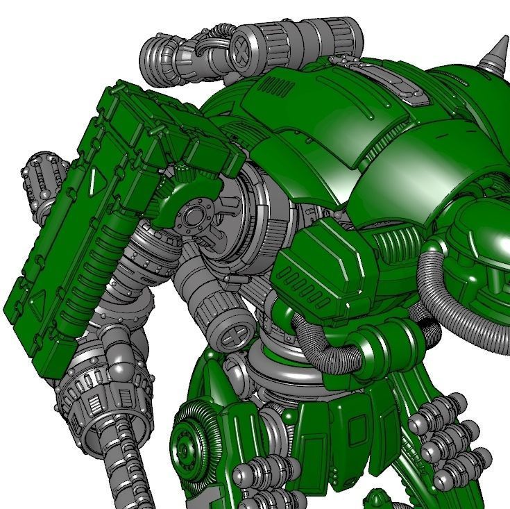 Rebellious Orbital Colony Cavalier-28mm Orbital Assault Mech 3D print model_8