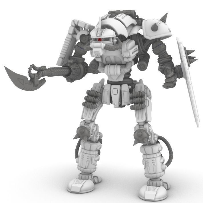 Rebellious Orbital Colony Cavalier-28mm Orbital Assault Mech 3D print model_3