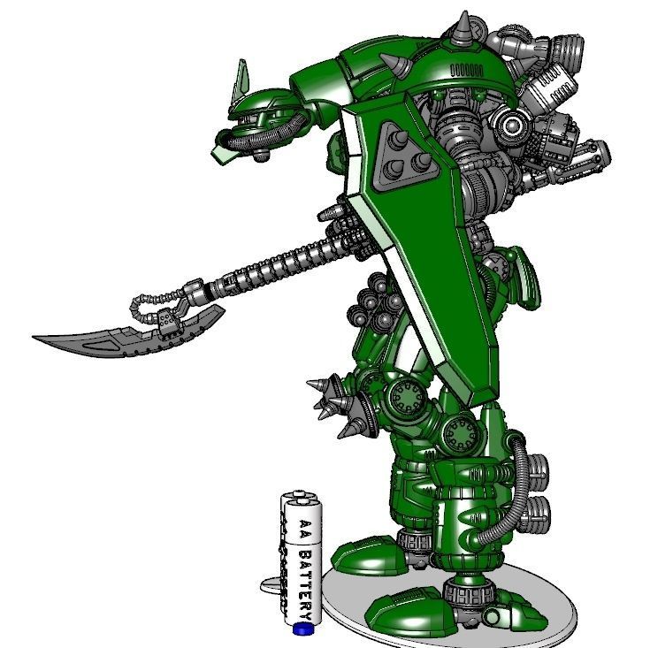 Rebellious Orbital Colony Cavalier-28mm Orbital Assault Mech 3D print model_18