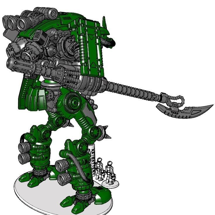 Rebellious Orbital Colony Cavalier-28mm Orbital Assault Mech 3D print model_15