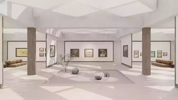 Art Gallery Zen 3D model