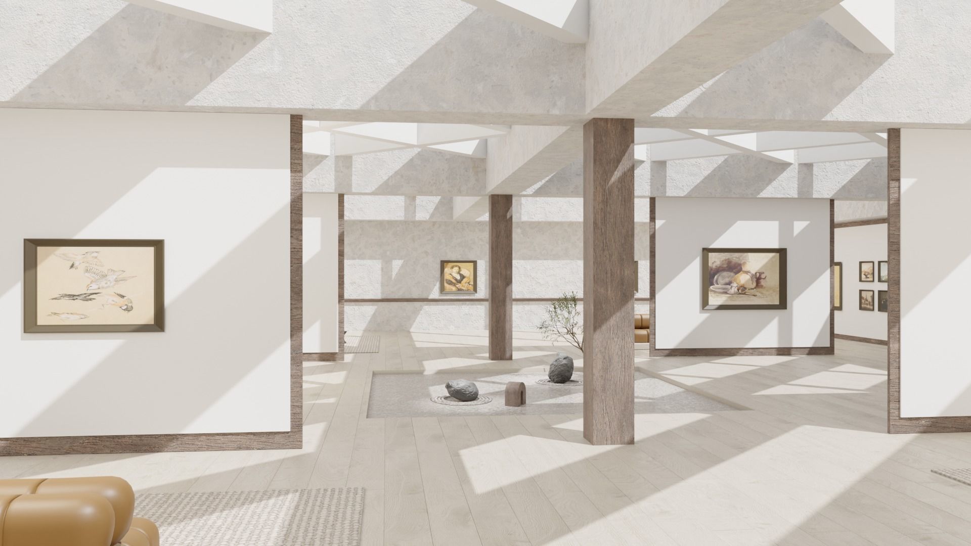 Art Gallery Zen 3D model_3