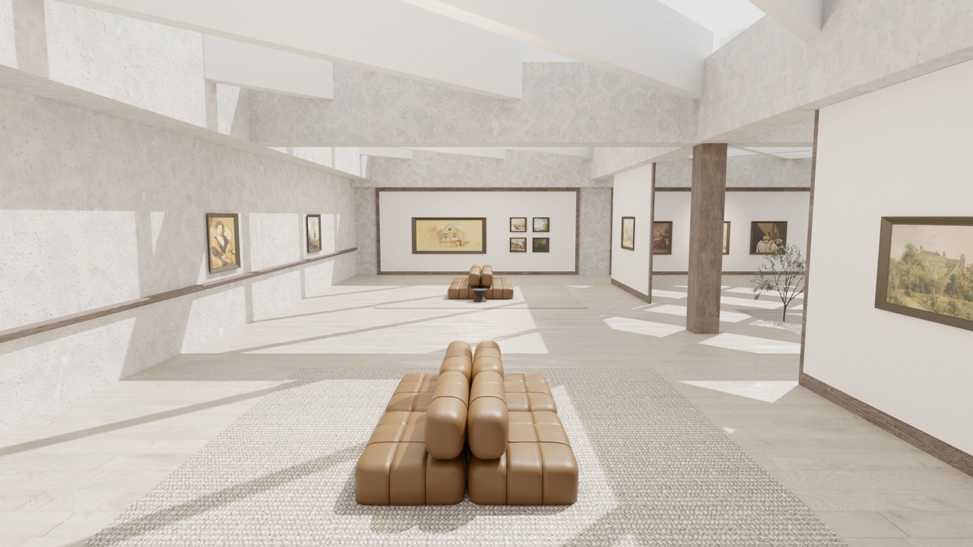 Art Gallery Zen 3D model_4