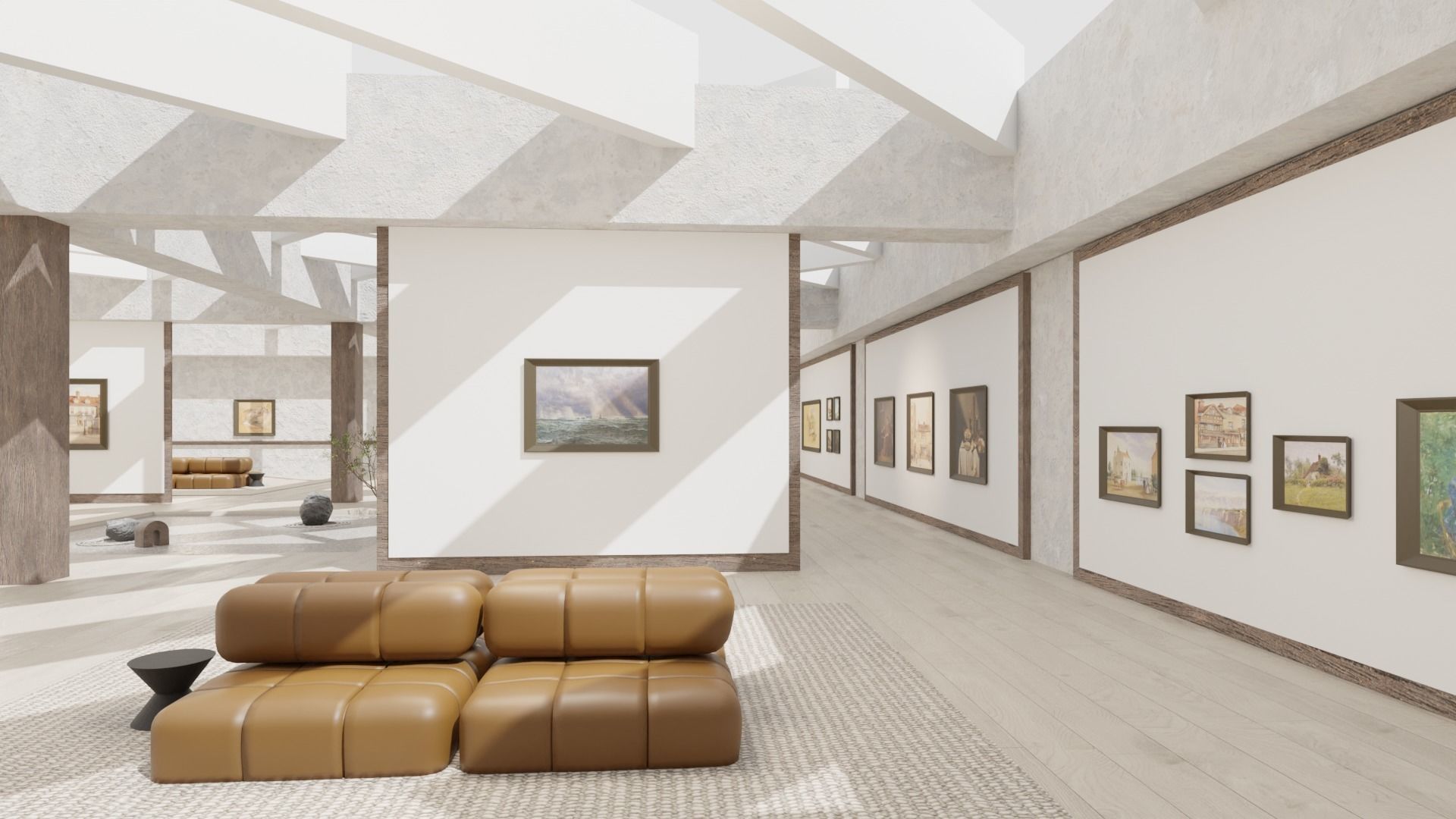 Art Gallery Zen 3D model_5