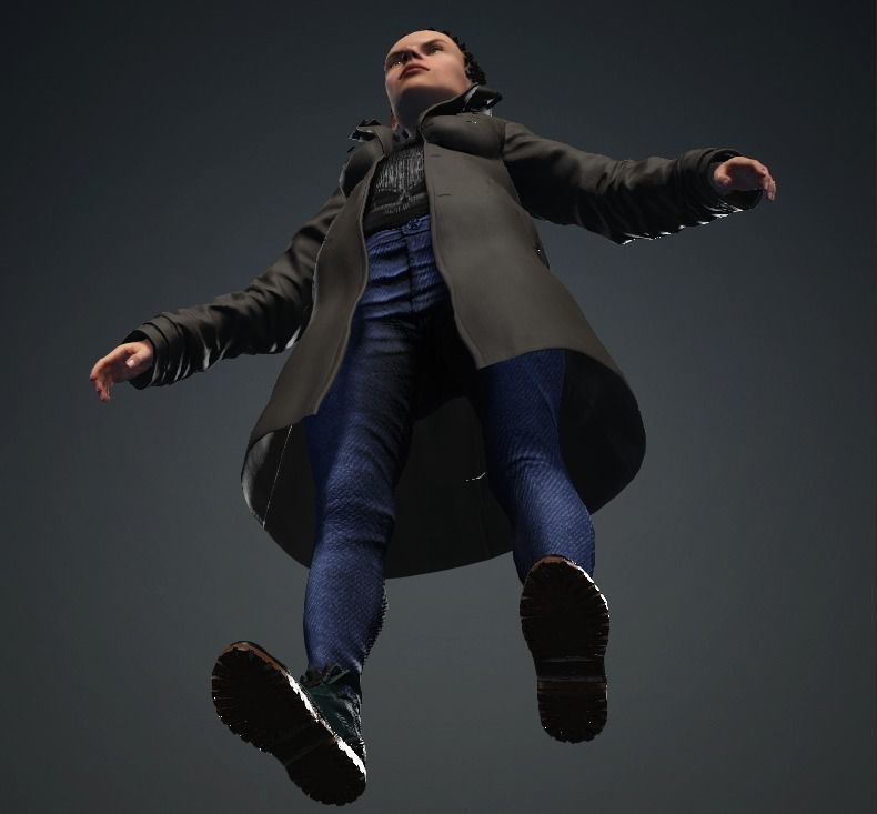 CARTHERINE - Realistic Female Character Low-poly Low-poly 3D model_6