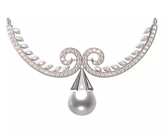 Women Pendant Necklace STL JCD Details