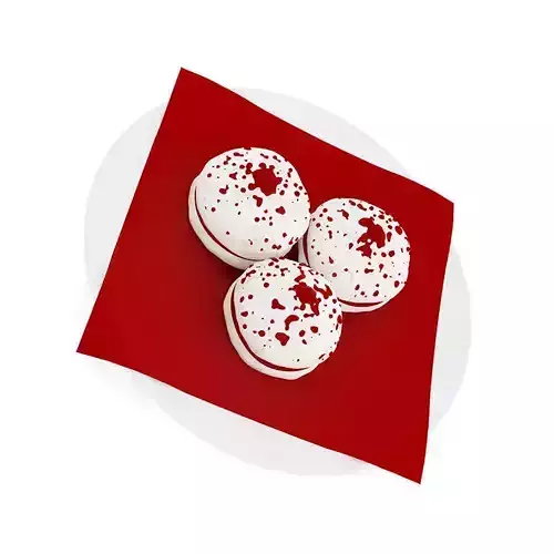 Meringues with Strawberry Sauce