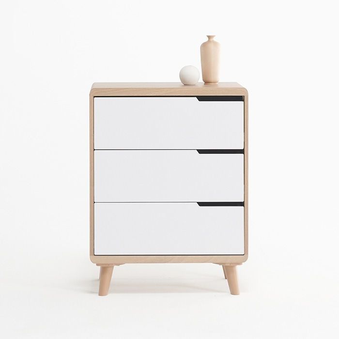 Hannover 600 3 drawer chest 3D model_2