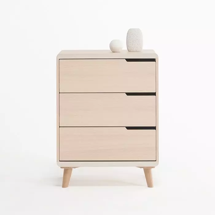 Hannover 600 3 drawer chest 3D model_0