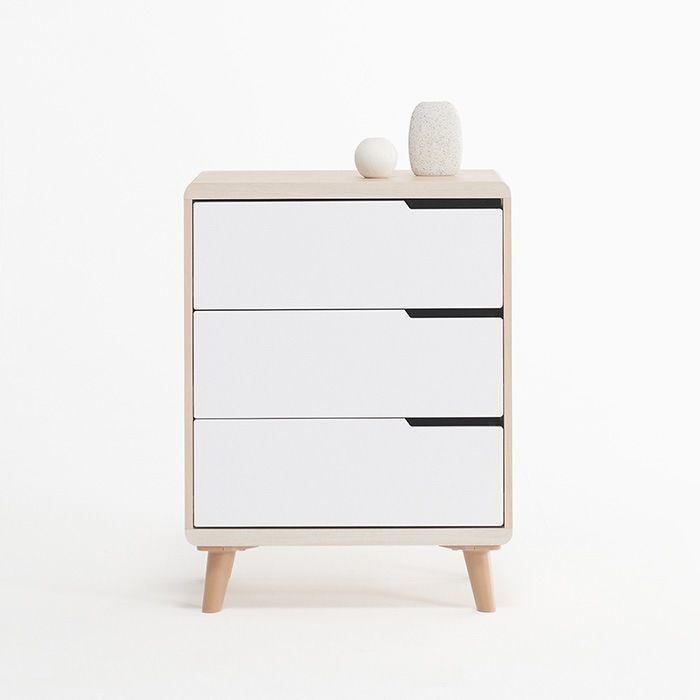 Hannover 600 3 drawer chest 3D model_1