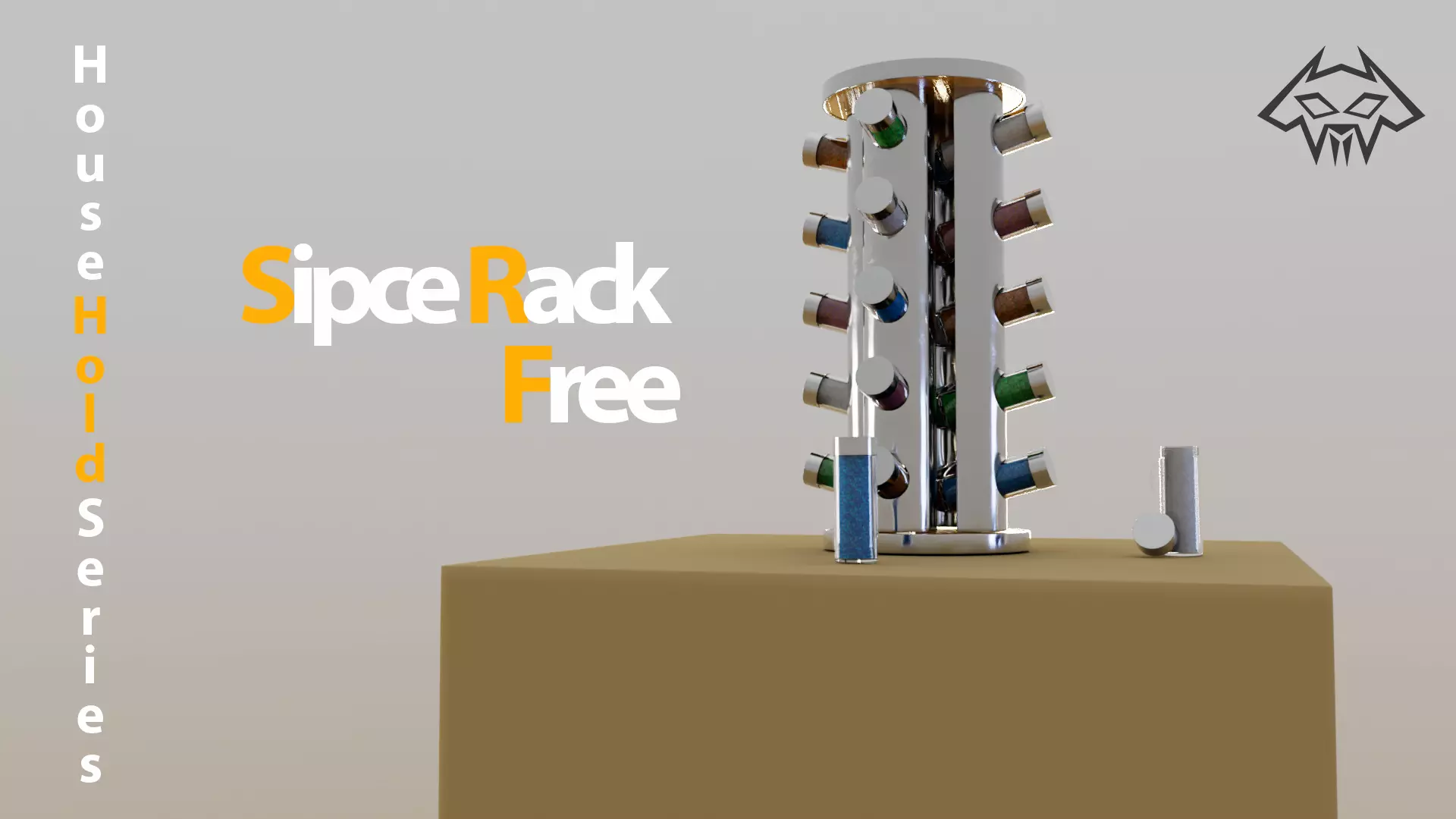 House Hold Series - Spice Rack Free Free 3D model