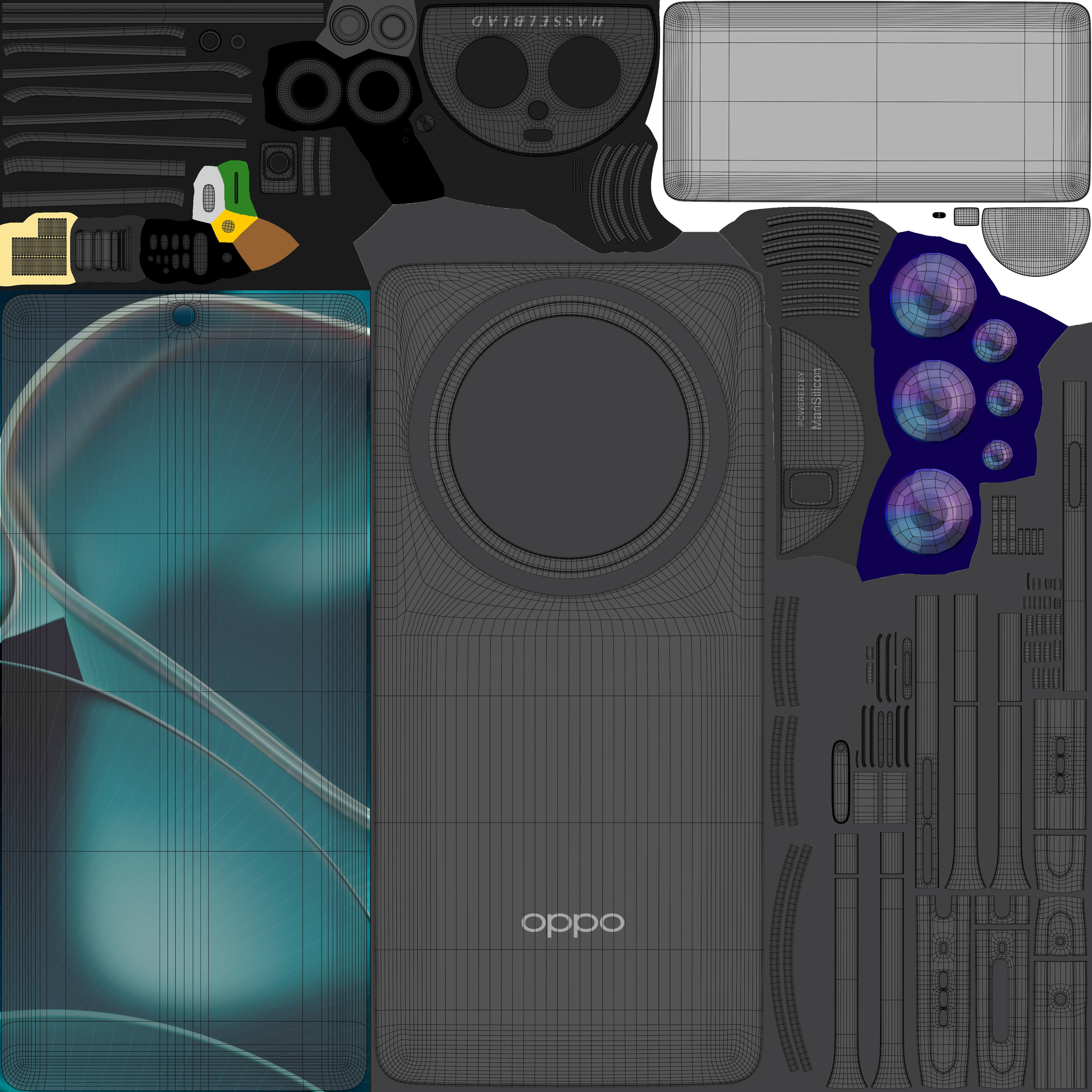 OPPO Find X6 Pro Black 3D model_10