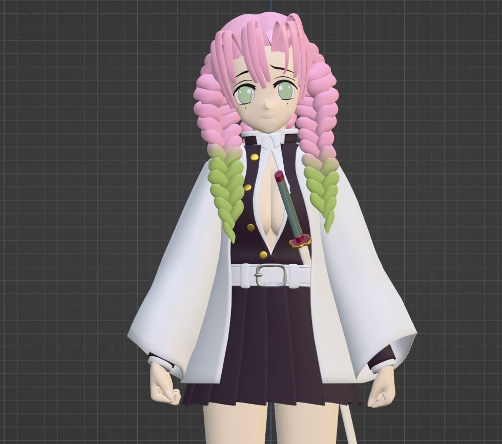 Mitsuri Kanroji - Demon Slayer 3D model_11